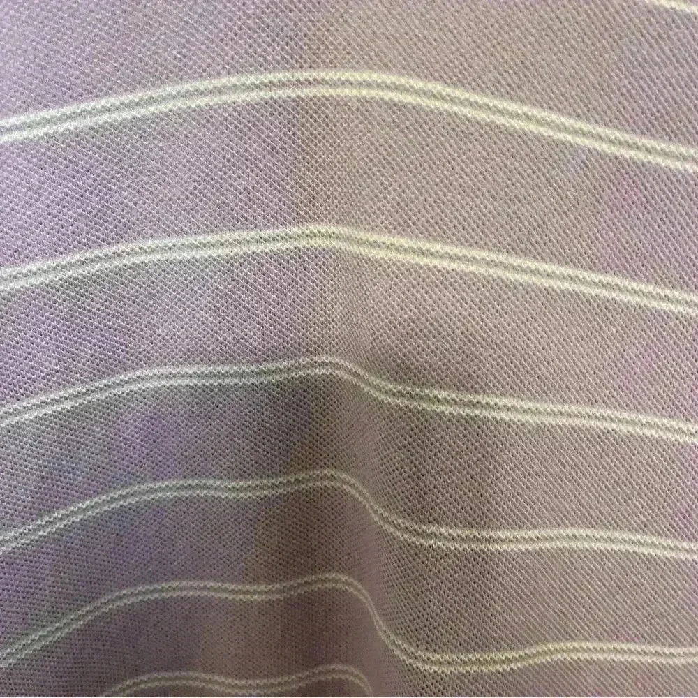 Ralph Lauren Polo Lavender and White Stripe Short Sleeve Men's Size XL
